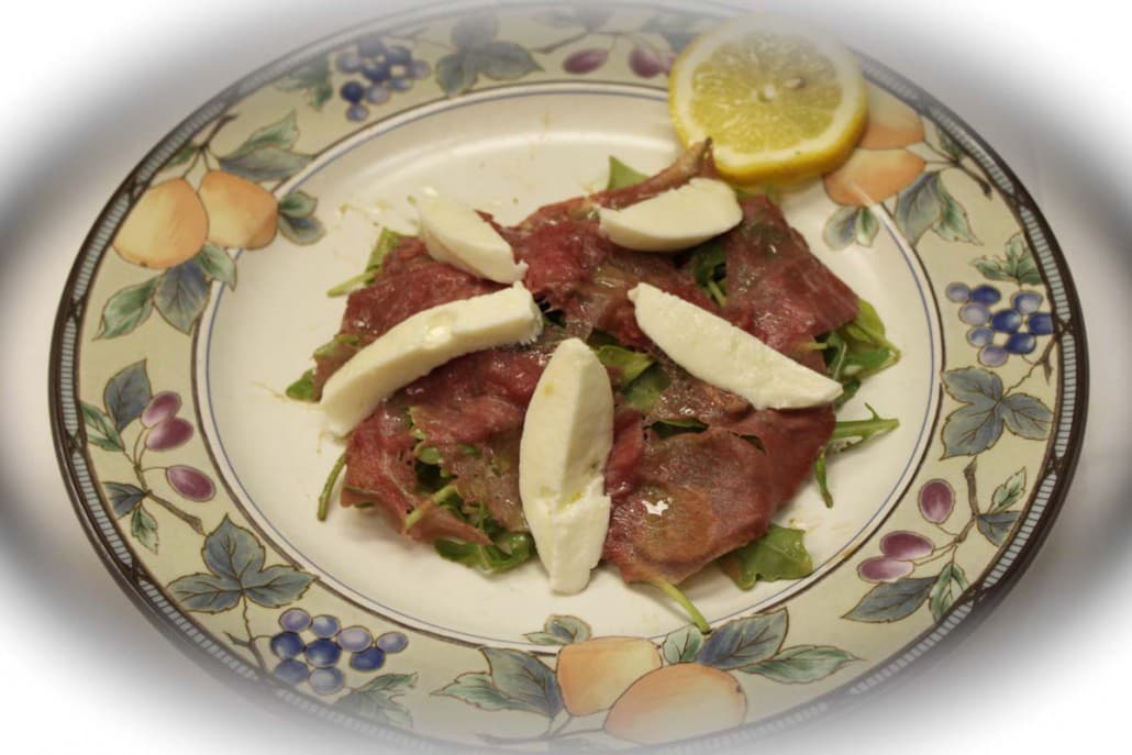 CARPACCIO E MOZZARELLA